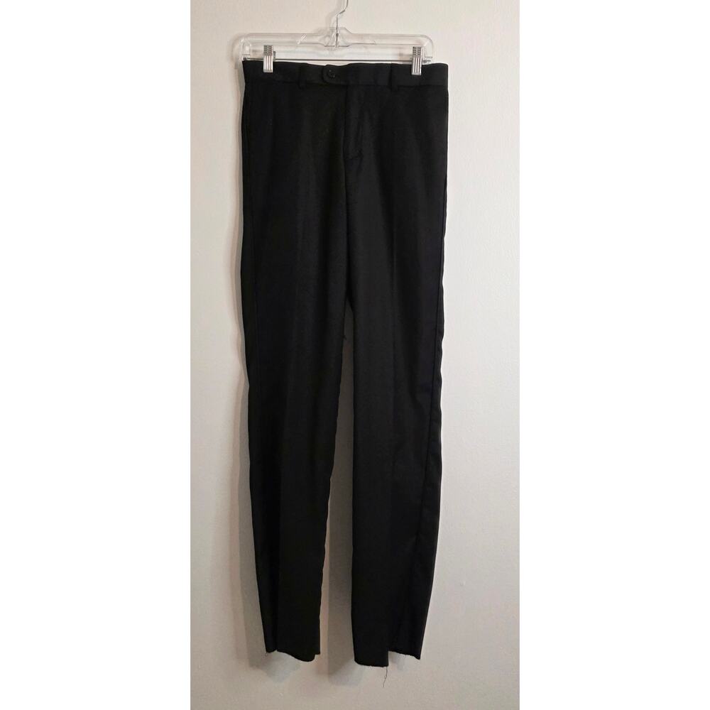 Lineage Tuxedo Pants Black Men's 36S 30W Style 3320 Unfinished Hem Formal NWT